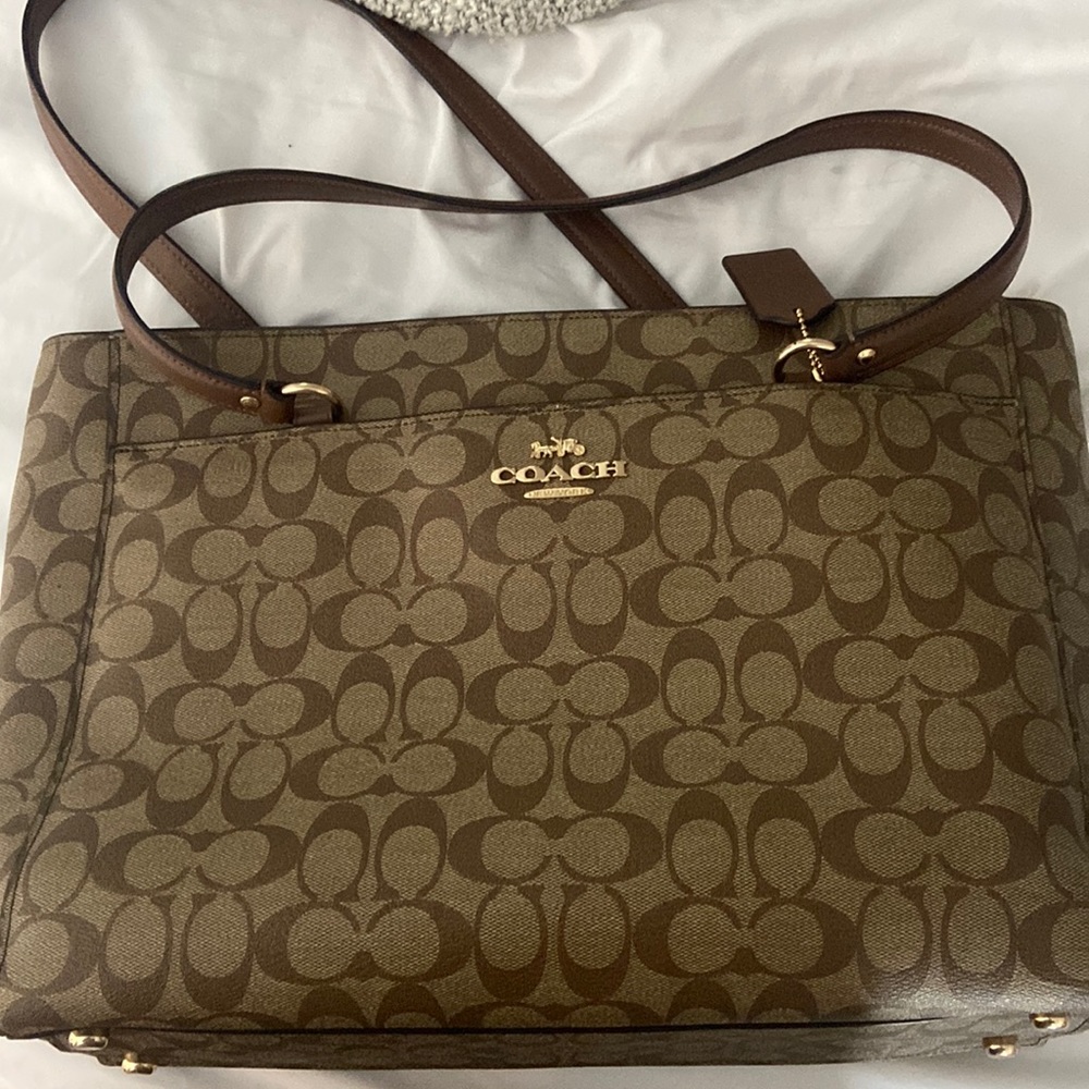 Coach laptop tote